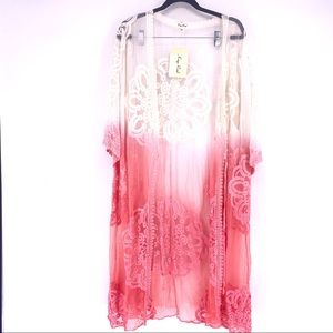 Kings Road Lacey pink cover up